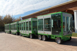 Tren eléctrico turístico de Granada.