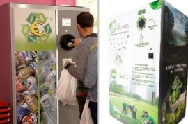 Contenedores que dan dinero por reciclar