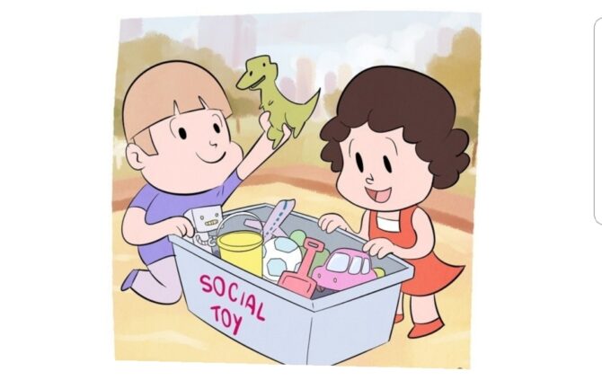 Social Toy. Compartir juguetes en la plaza de tu barrio