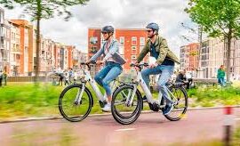 Bicicletas eléctricas en la ciudad