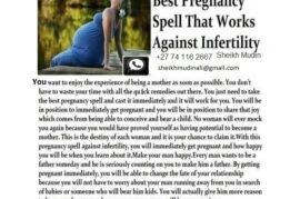 Fertility/Pregnancy Spells to get a baby call+27 74 116 2667